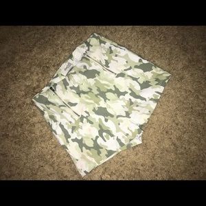 S Charlotte Russe HIgh Waisted Camo Shorts